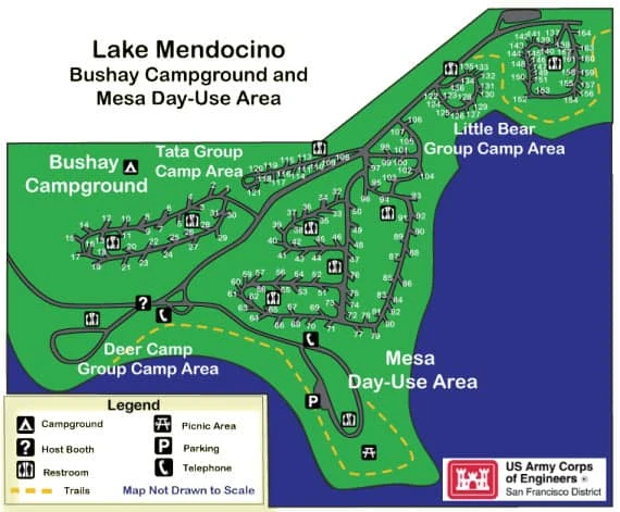 Bushay Campground at Lake Mendocino