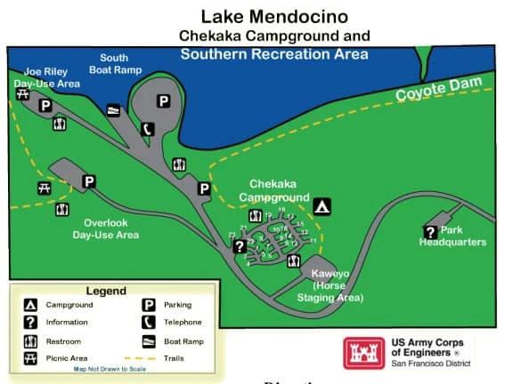 Chekaka Campground at Lake Mendocino