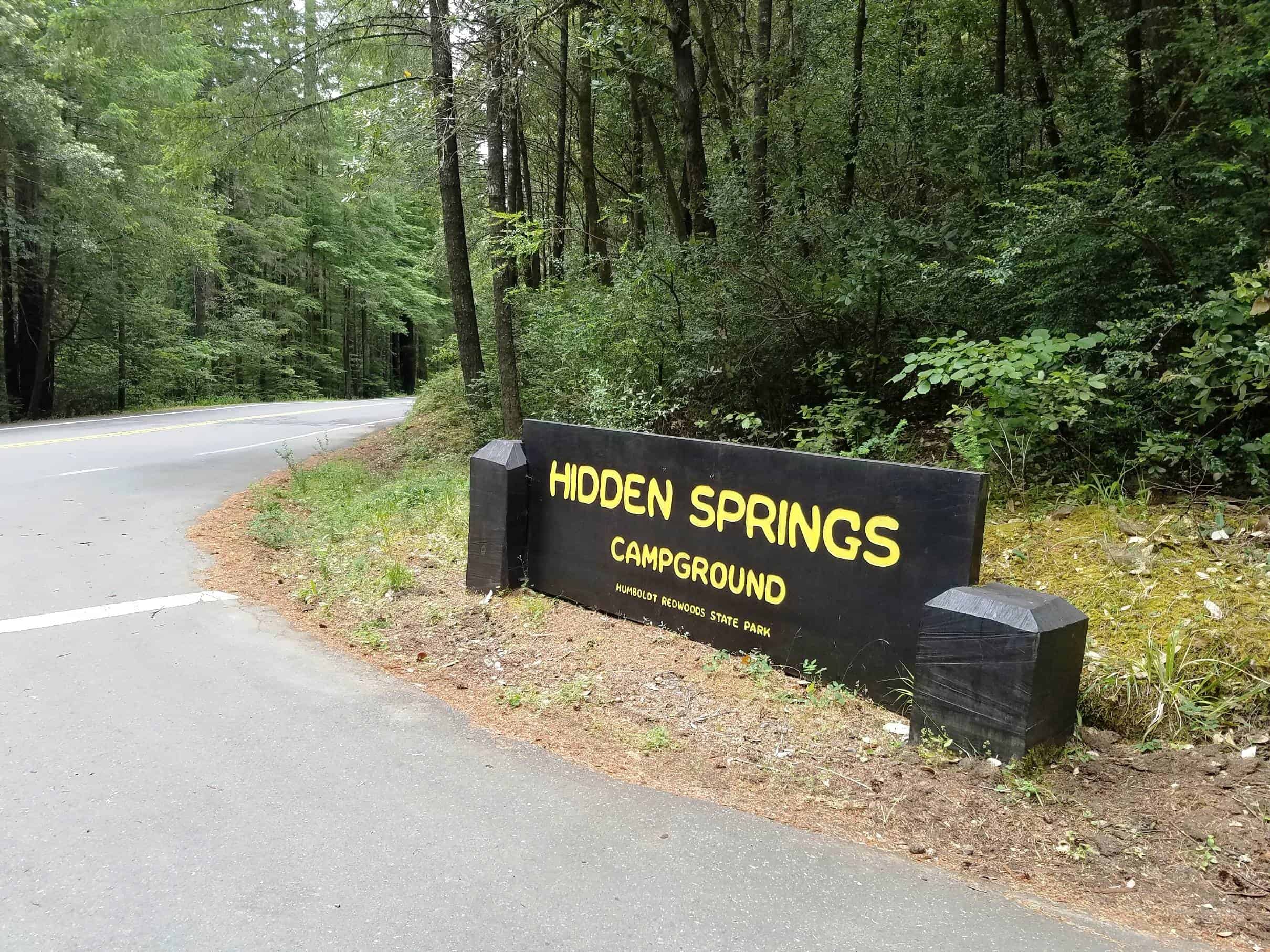 Hidden Springs Campground - Humboldt Redwoods State Park