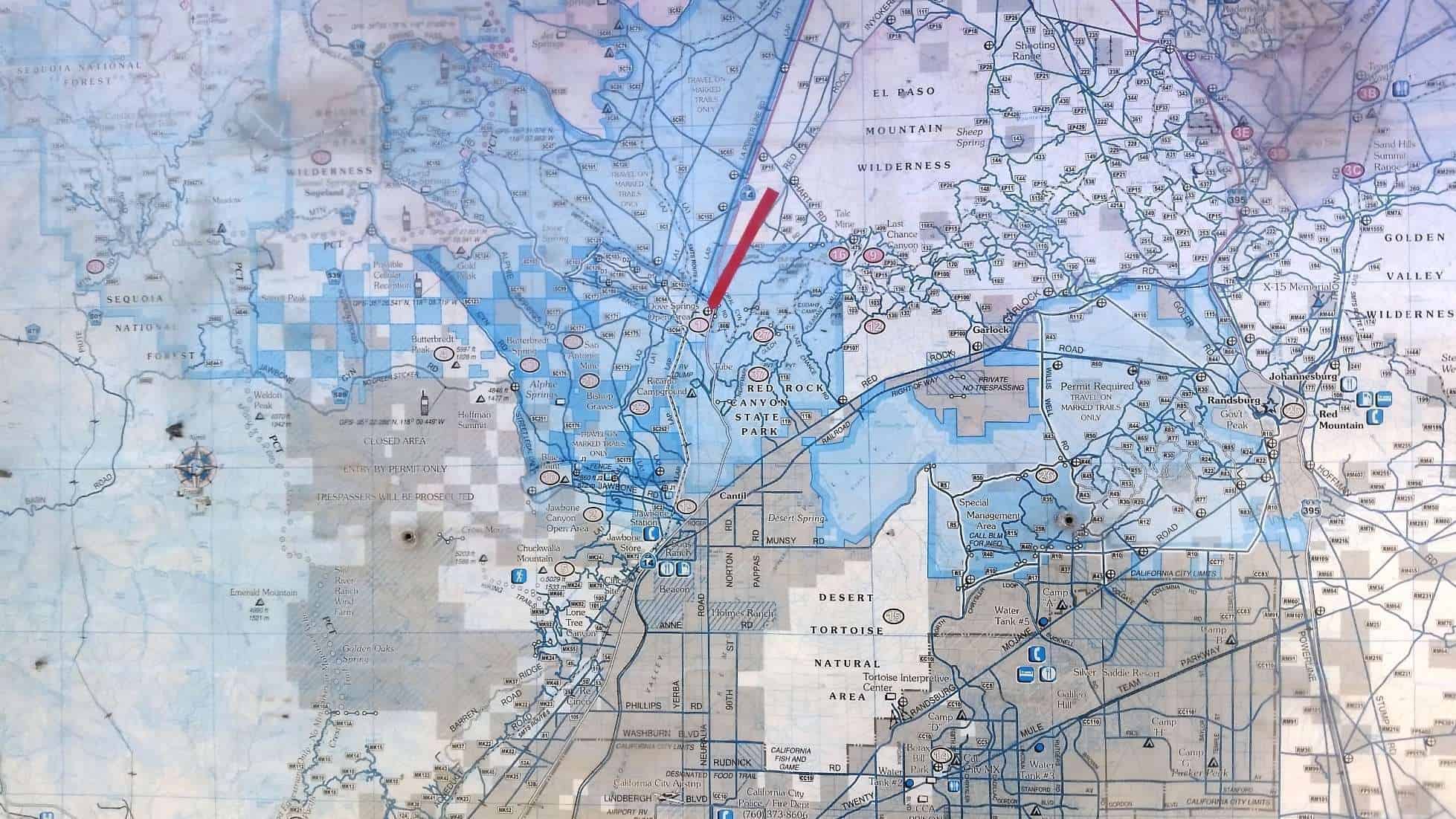 Dove Springs Off-Highway Vehicle Area Primitive Camping