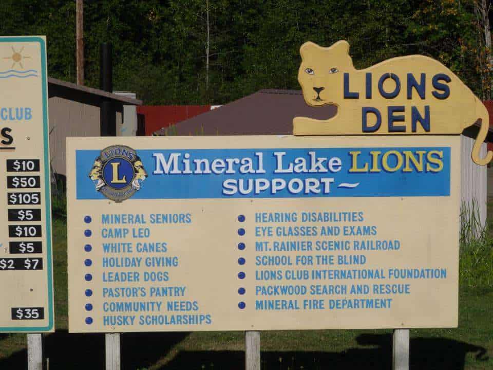 Mineral Lake Lions Campground The Lion's Den