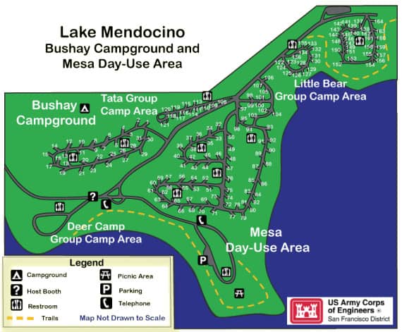 Bushay Campground at Lake Mendocino