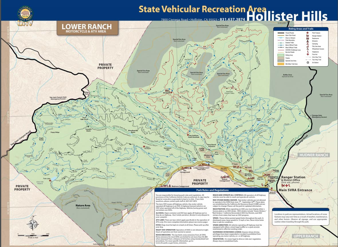 Hollister Hills SVRA Campgrounds