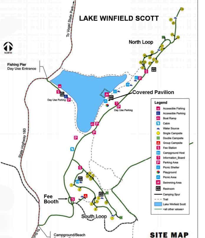 Lake Winfield Scott Recreation Area Campground