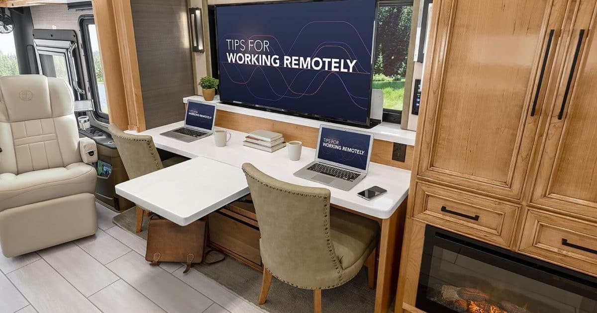 On the Move and On the Clock: 10 Best RVs with Office Space for Remote Work