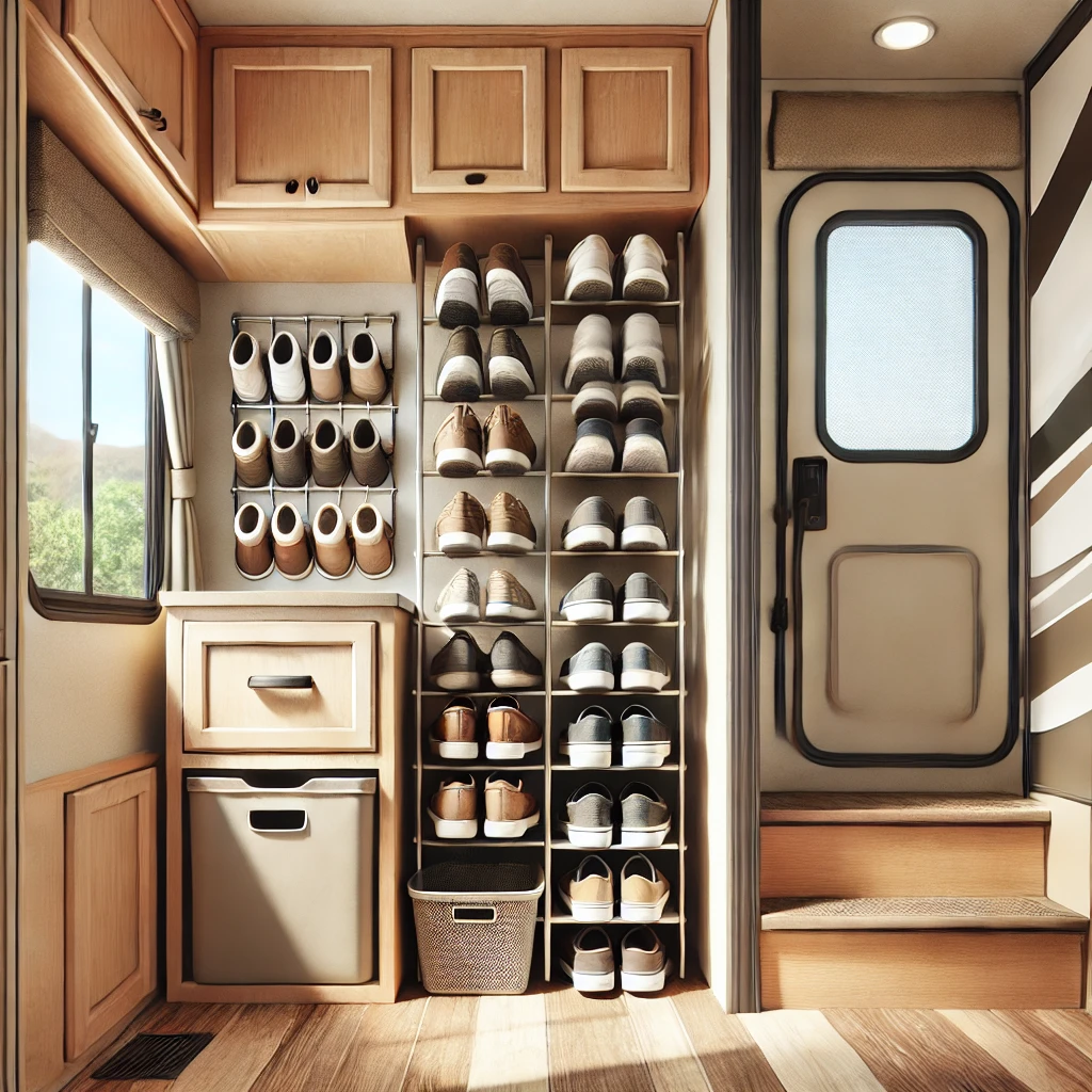 No More Clutter! DIY Shoe Storage Ideas for RVers