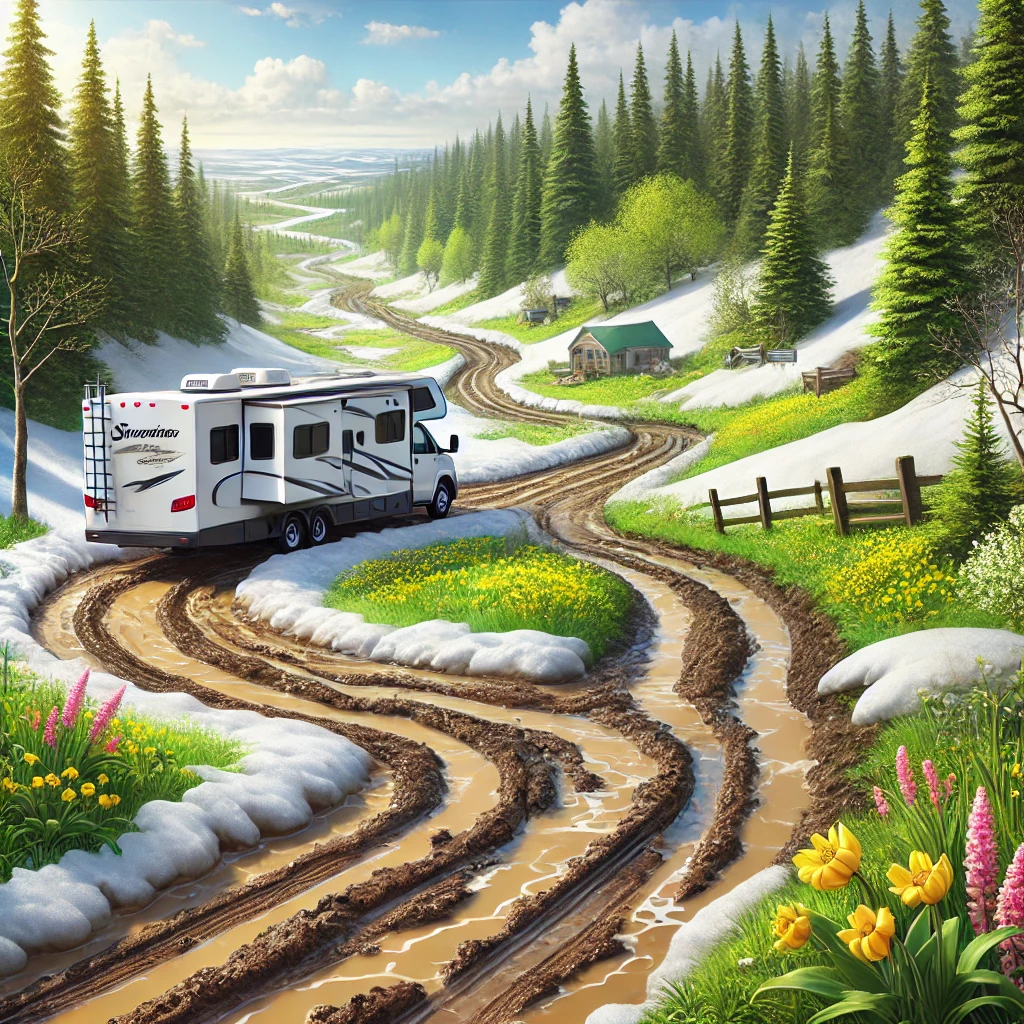 Surviving the Spring Thaw: How to Handle Muddy Campgrounds & Slushy Roads