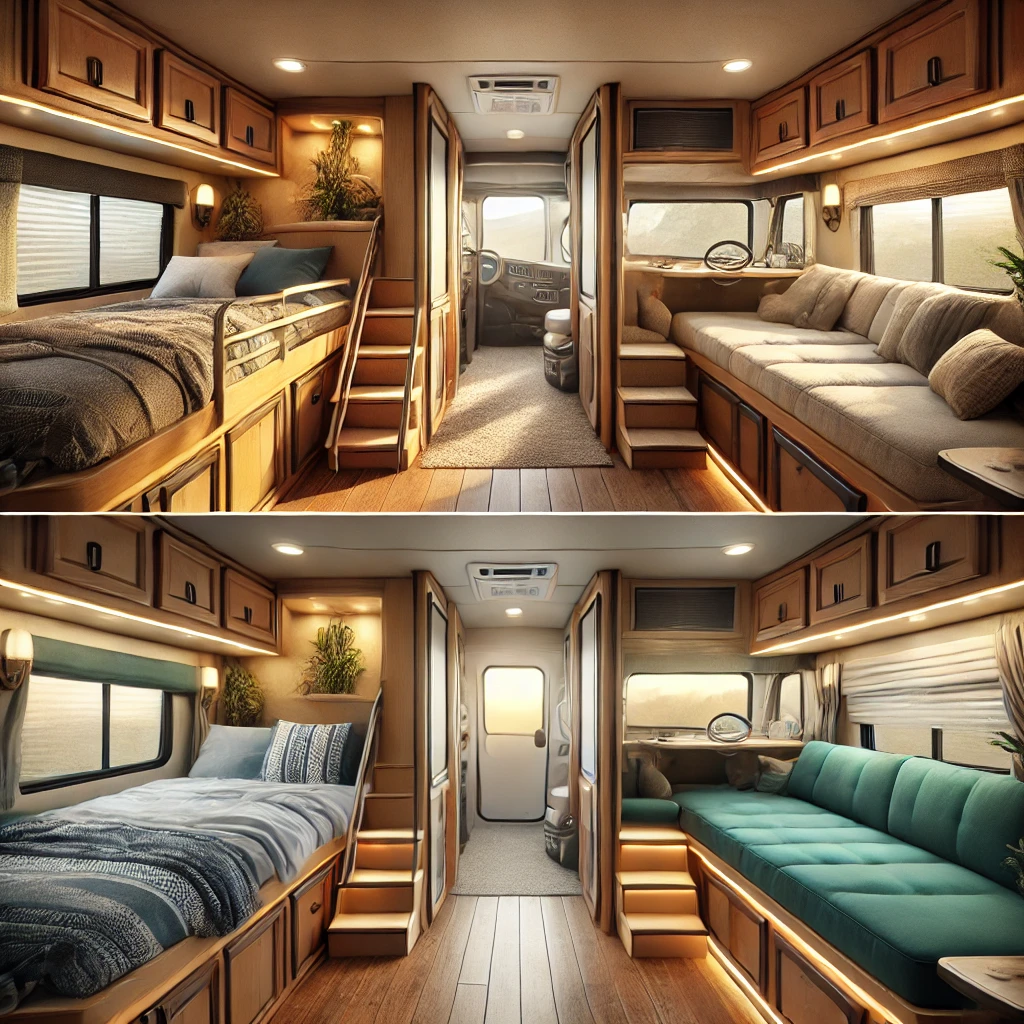 Bunk Beds vs. Convertible Sleeping Areas: What Works Best for Your RV?
