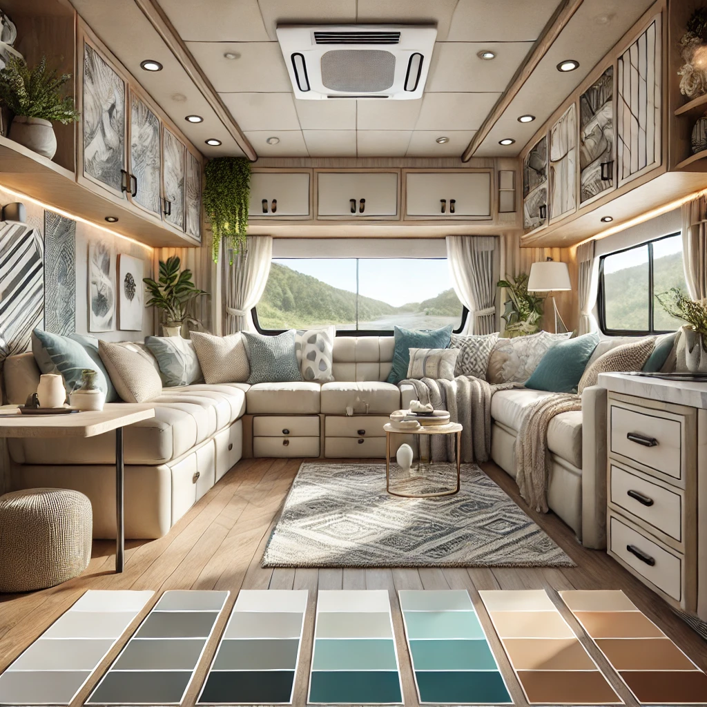 RV Interior Color Schemes That Make Small Spaces Feel Bigger