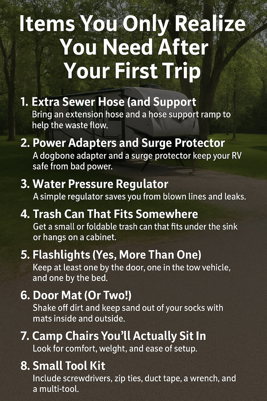 Items You Only Realize You Need After Your First Trip