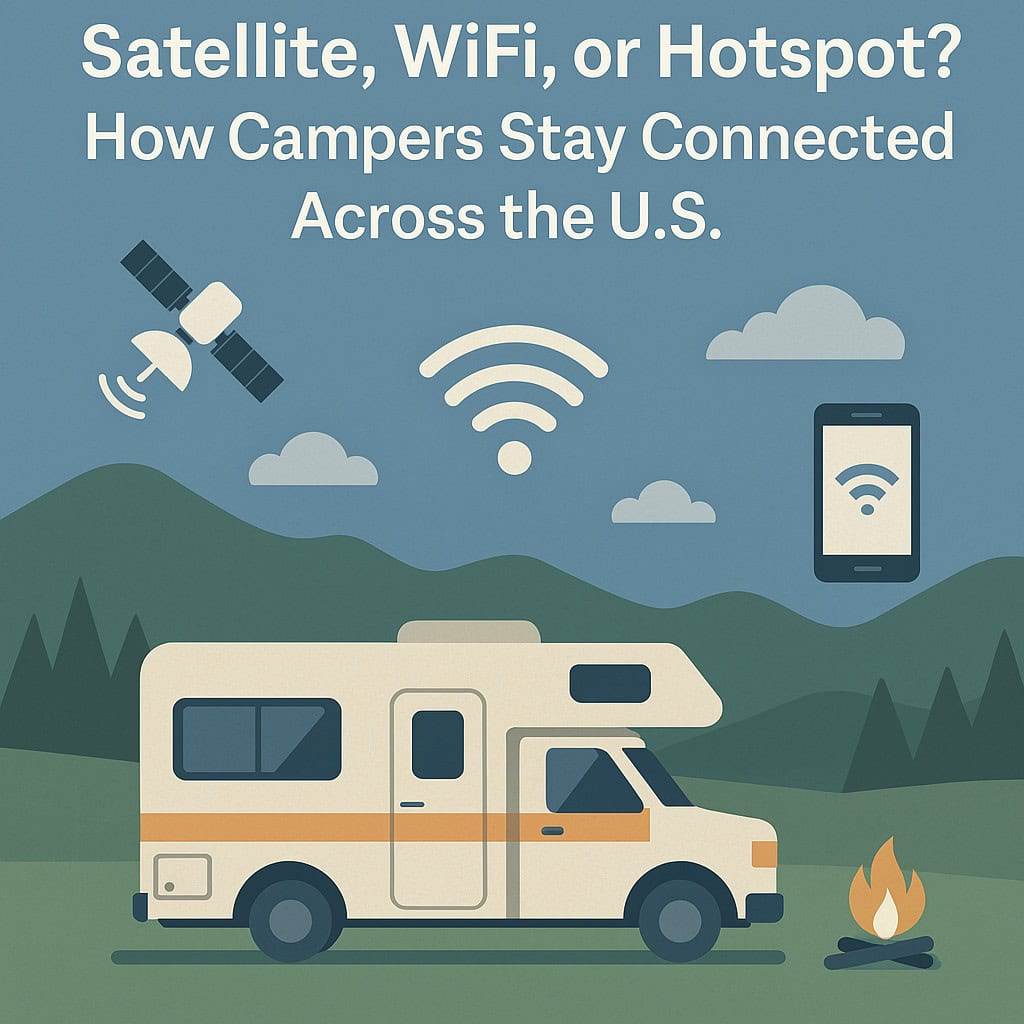 Satellite, WiFi, or Hotspot? How Campers Stay Connected Across the U.S.