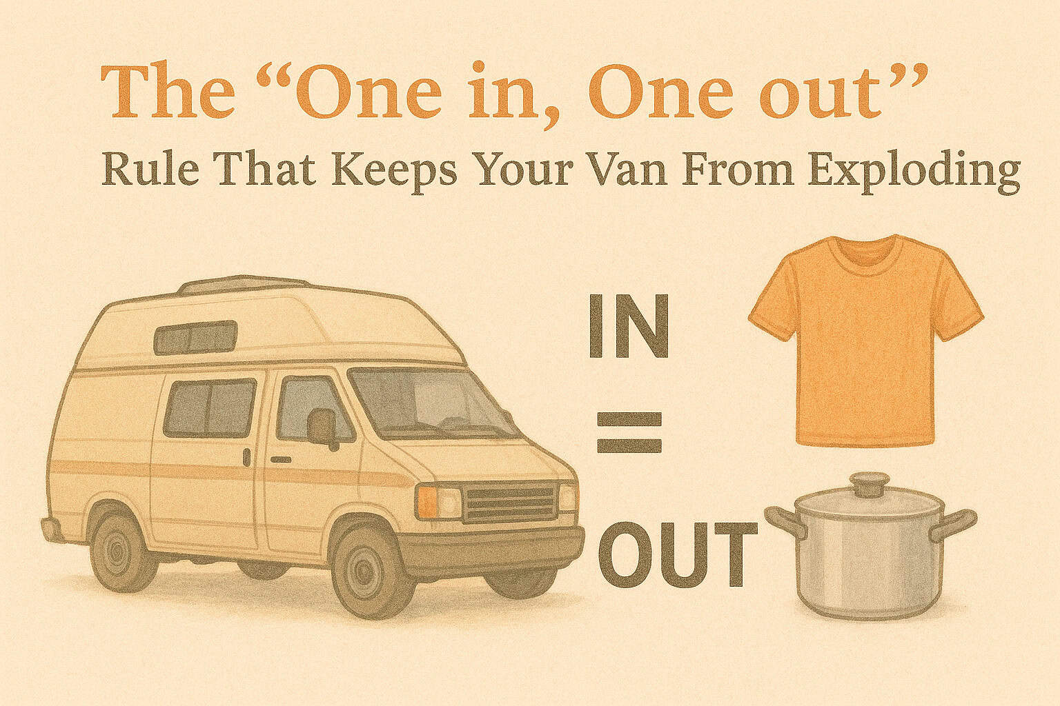 The “One in, One out” Rule That Keeps Your Van From Exploding