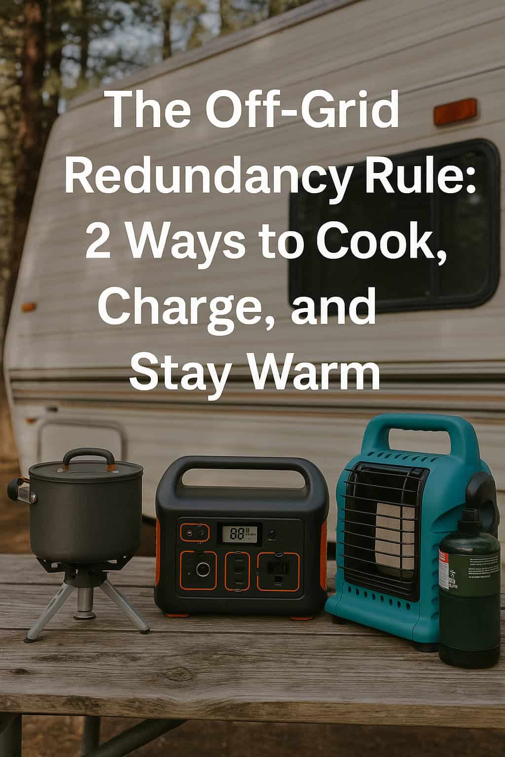 The Off-Grid Redundancy Rule: 2 Ways to Cook, Charge, and Stay Warm