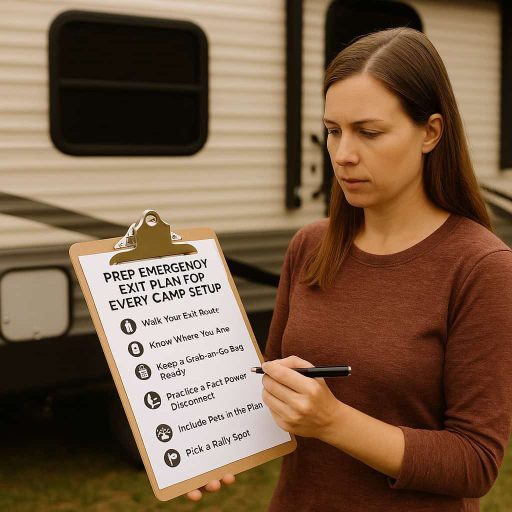 How to Prep an Emergency Exit Plan for Every Camp Setup