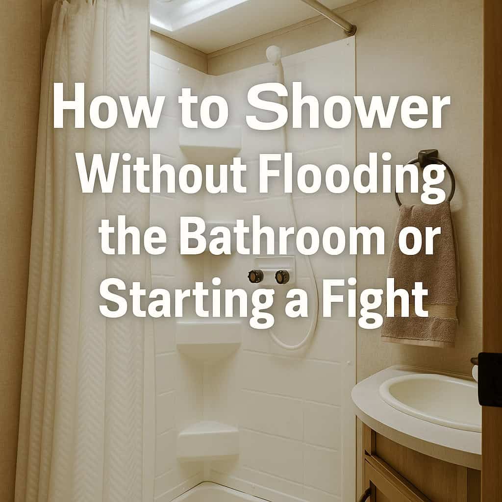 How to Shower Without Flooding the Bathroom or Starting a Fight