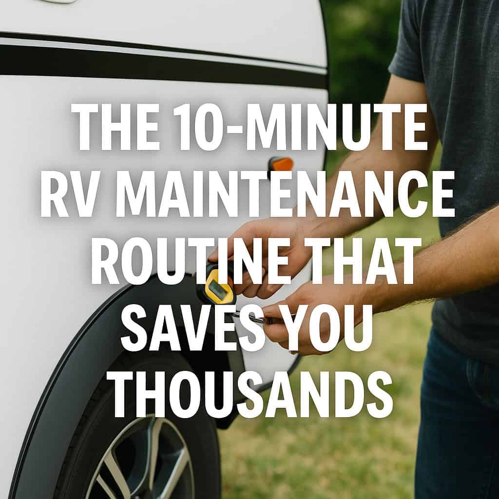 The 10-Minute RV Maintenance Routine That Saves You Thousands