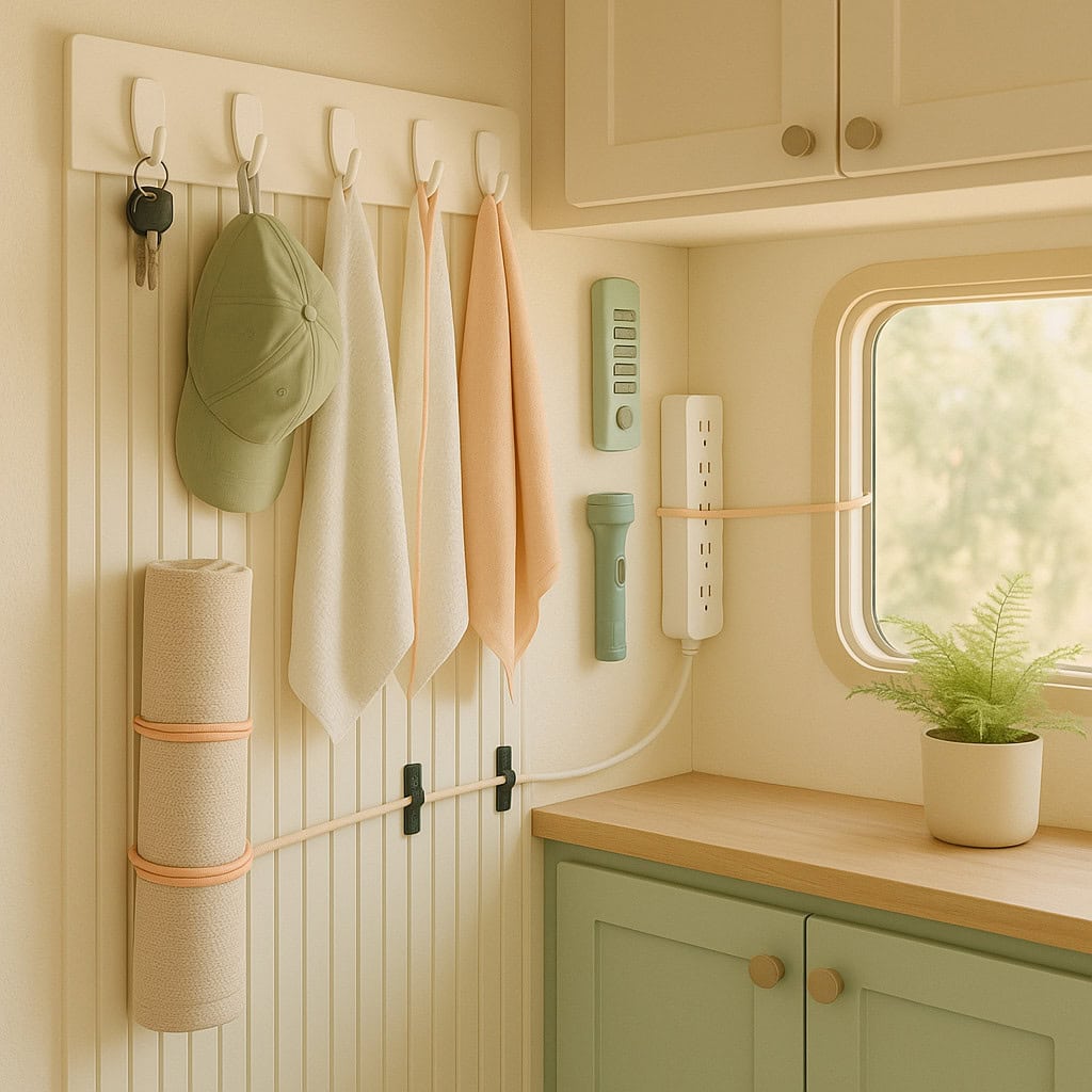 Hooks, Velcro, and Bungee Cords: The Holy Trinity of RV Organization