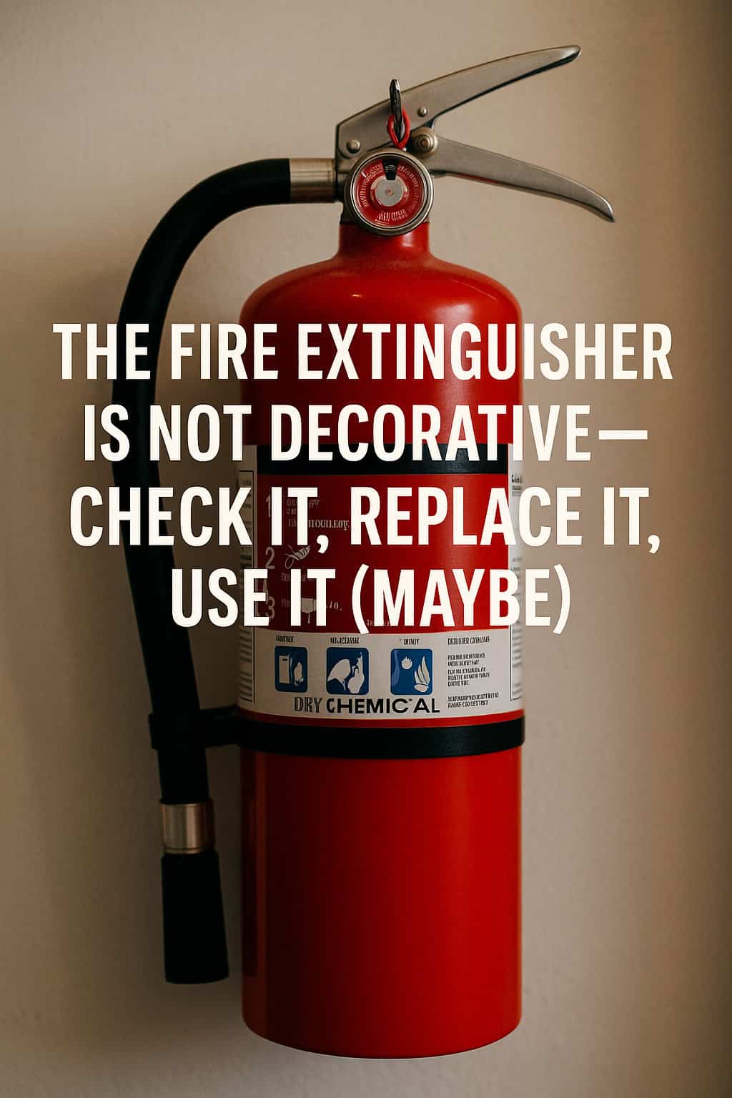 The Fire Extinguisher Is Not Decorative—Check It, Replace It, Use It (Maybe)