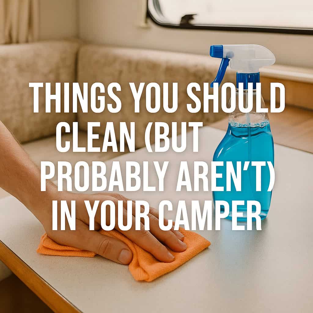 Things You Should Clean (But Probably Aren’t) in Your Camper