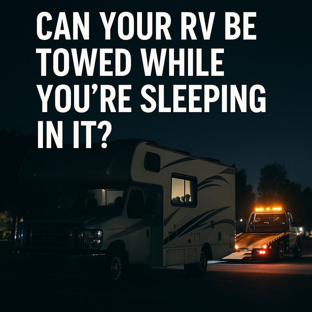 Can Your RV Be Towed While You're Sleeping in It? Yes—And It Has Happened.