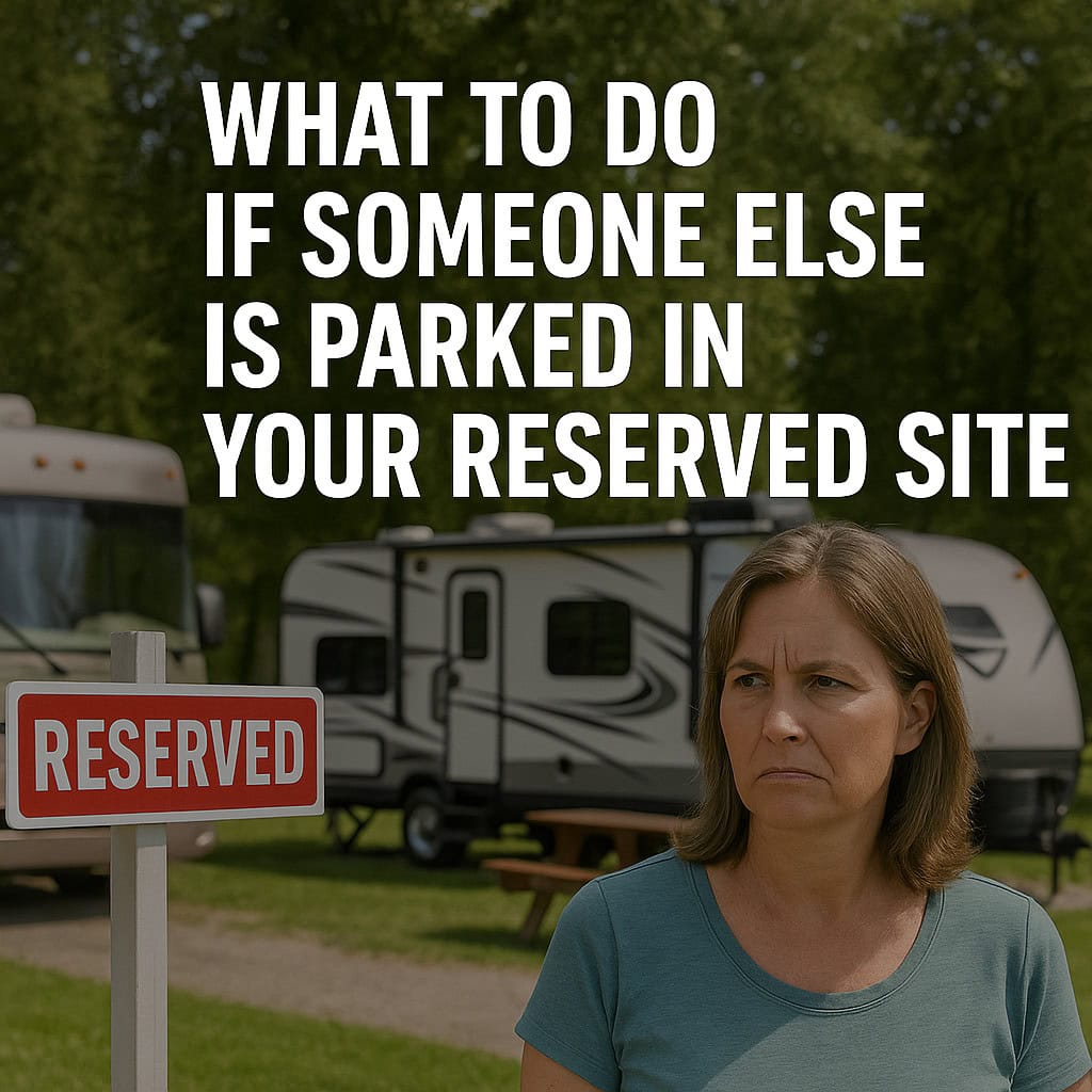 What to Do If Someone Else Is Parked in Your Reserved Site