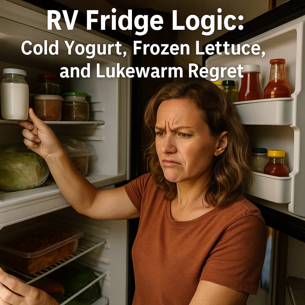 RV Fridge Logic: Cold Yogurt, Frozen Lettuce, and Lukewarm Regret