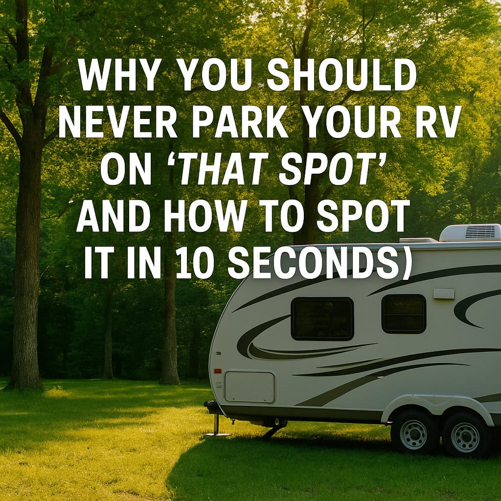 Why You Should Never Park Your RV on ‘That Spot’ (and How to Spot It in 10 Seconds)