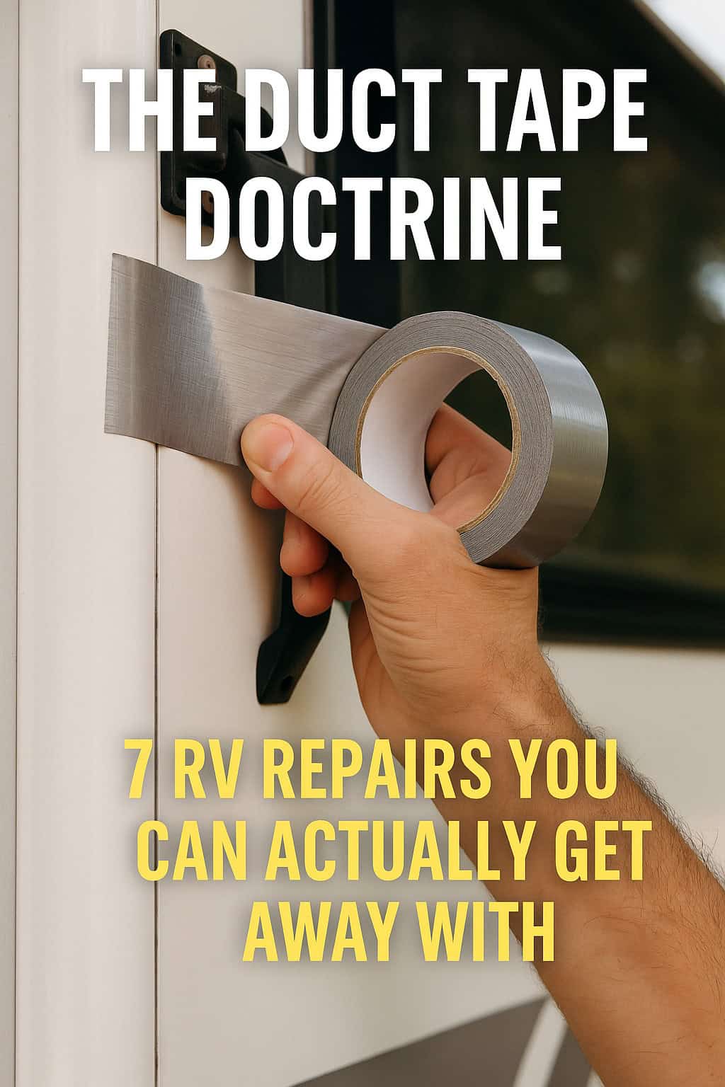 The Duct Tape Doctrine: 7 RV Repairs You Can Actually Get Away With