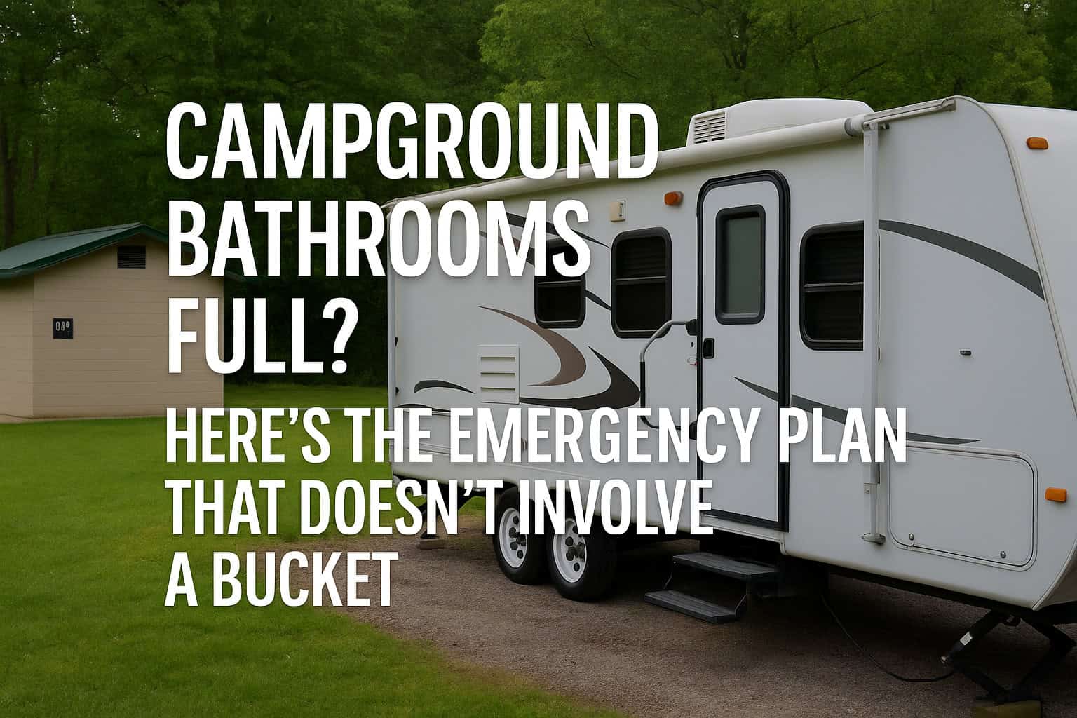 Campground Bathrooms Full? Here’s the Emergency Plan That Doesn’t Involve a Bucket