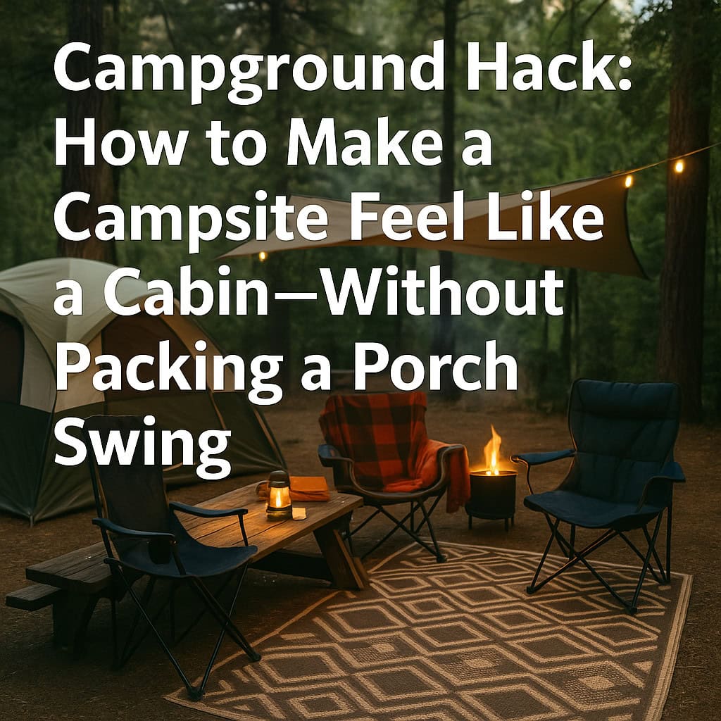 Campground Hack: How to Make a Campsite Feel Like a Cabin—Without Packing a Porch Swing