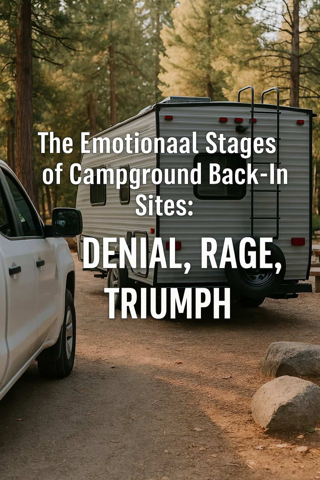 The Emotional Stages of Campground Back-In Sites: Denial, Rage, Triumph