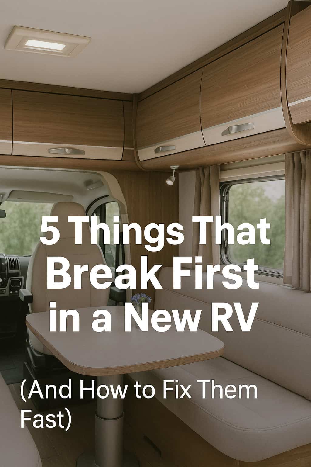 5 Things That Break First in a New RV (And How to Fix Them Fast)
