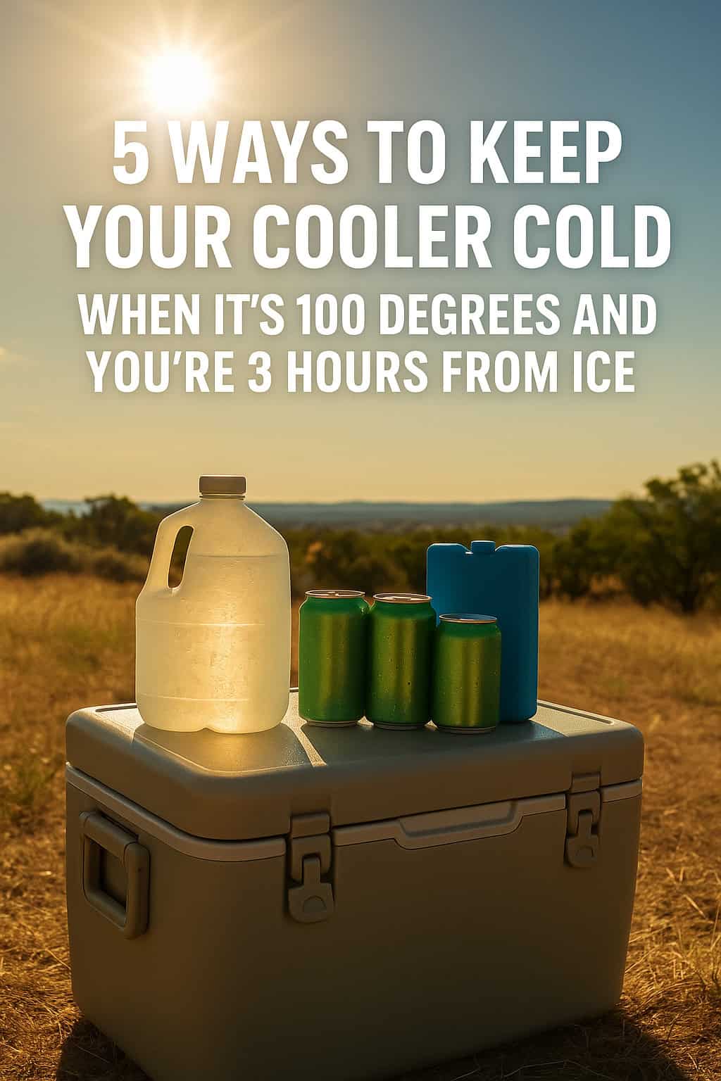 5 Ways to Keep Your Cooler Cold When It’s 100 Degrees and You’re 3 Hours From Ice