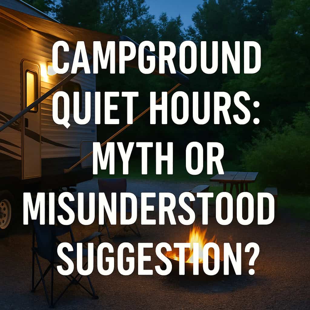 Campground Quiet Hours: Myth or Misunderstood Suggestion?