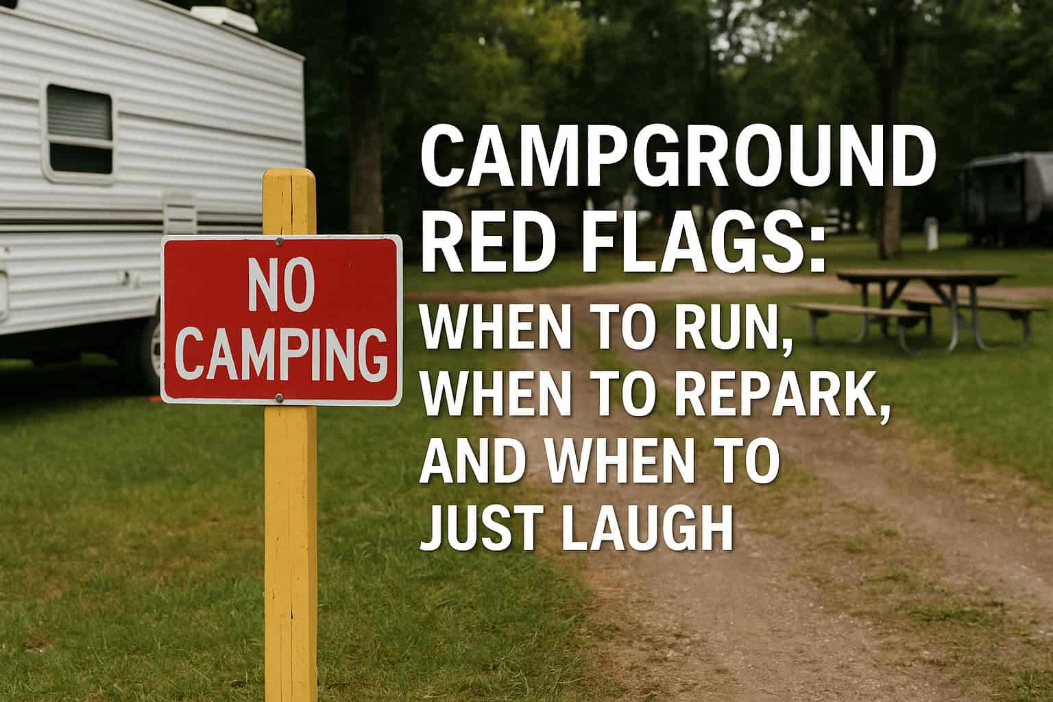 Campground Red Flags: When to Run, When to Repark, and When to Just Laugh