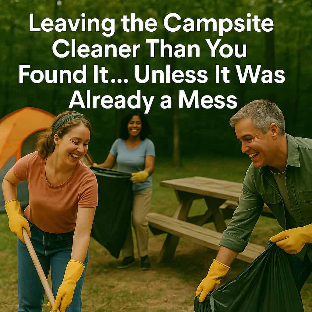 Leaving the Campsite Cleaner Than You Found It…Unless It Was Already a Mess