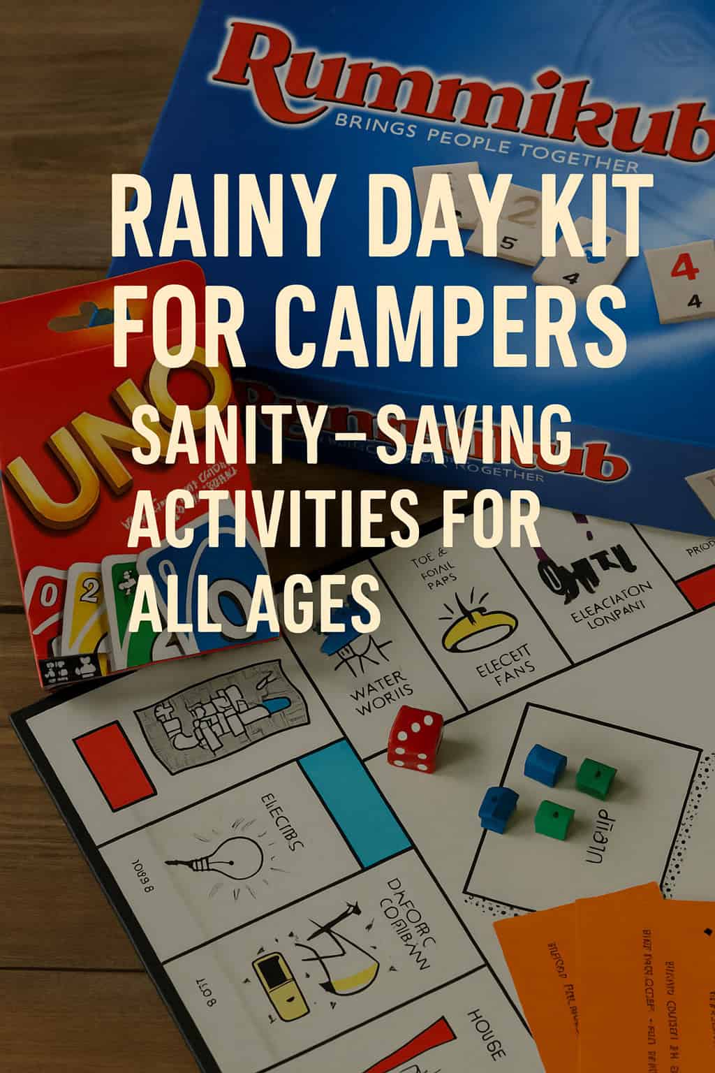 Rainy Day Kit for Campers: Sanity-Saving Activities for All Ages