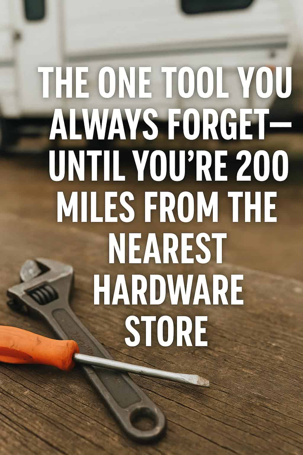 The One Tool You Always Forget—Until You’re 200 Miles From the Nearest Hardware Store