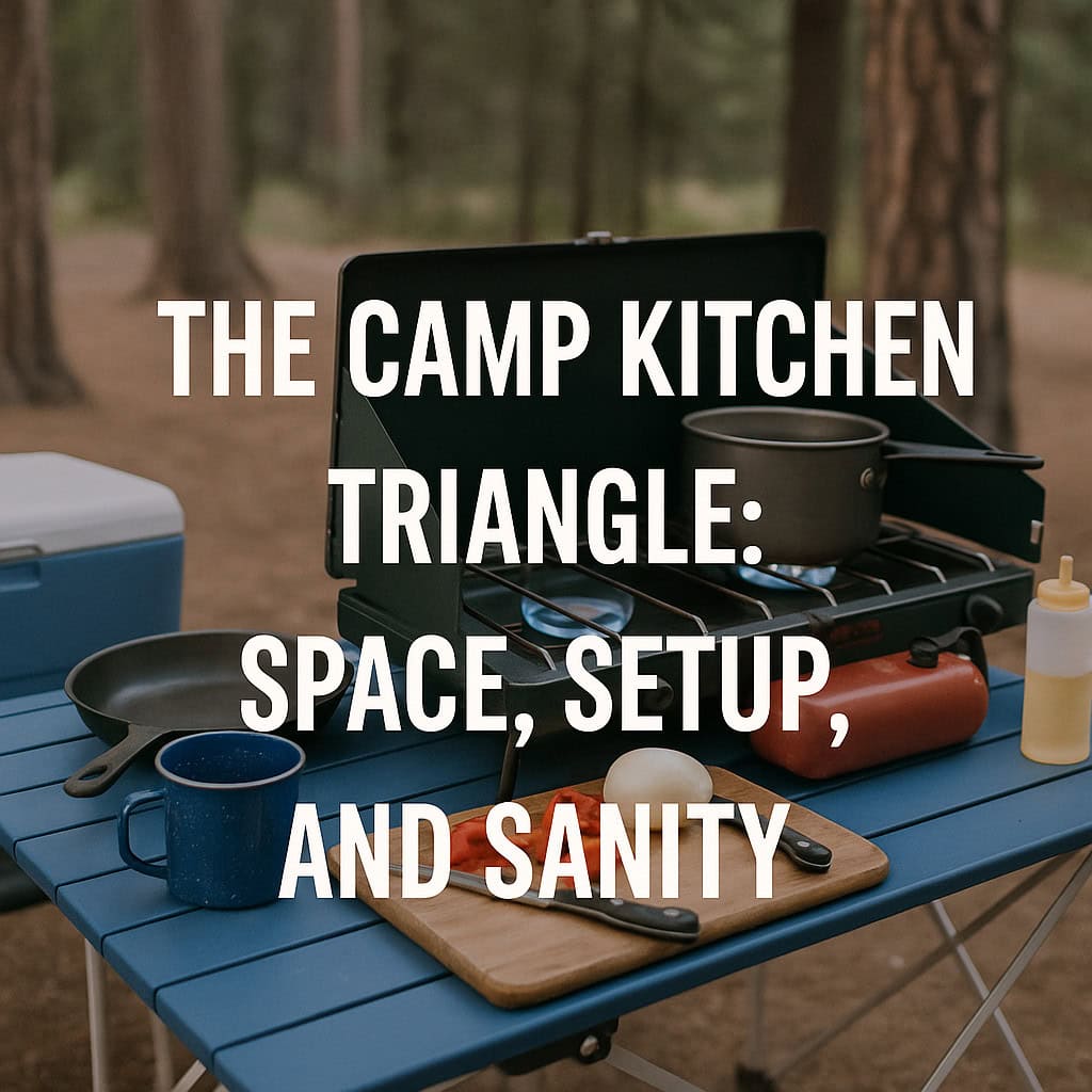 The Camp Kitchen Triangle: Space, Setup, and Sanity