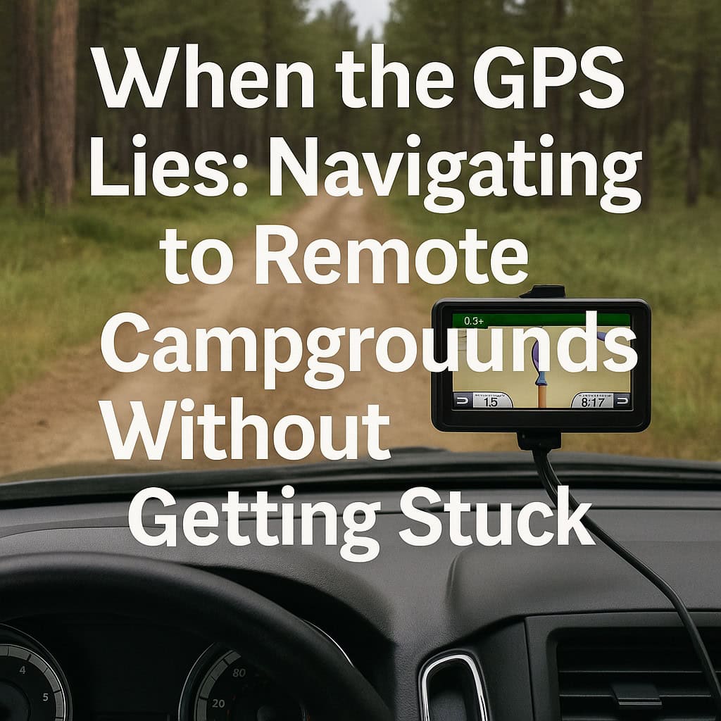 When the GPS Lies: Navigating to Remote Campgrounds Without Getting Stuck