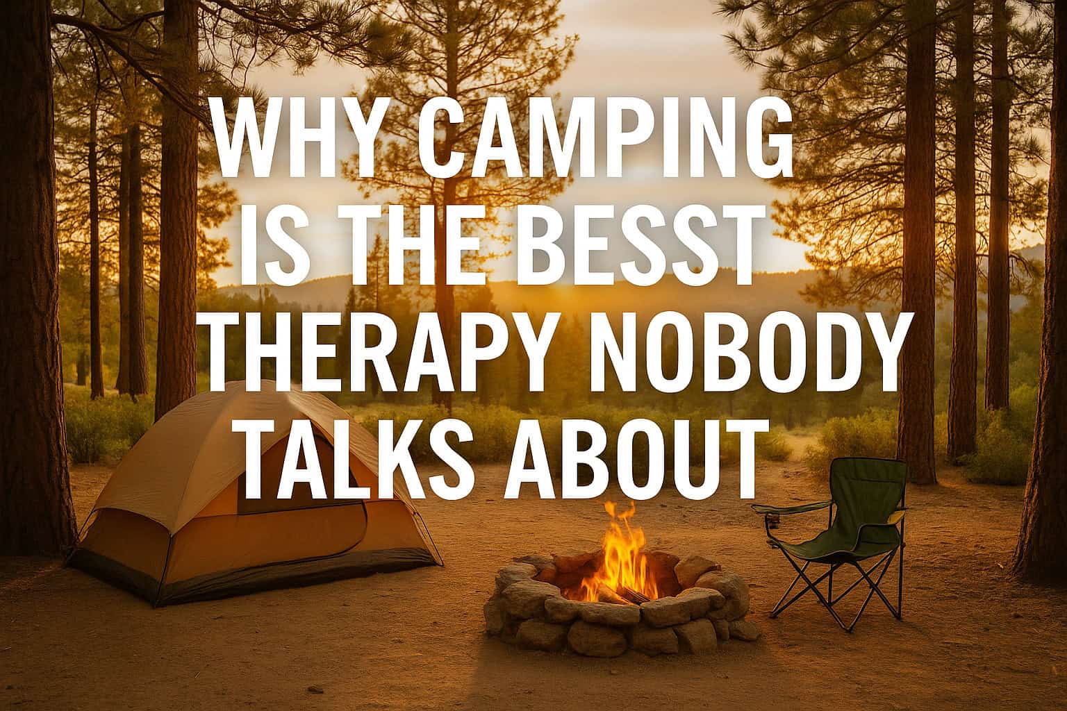 Why Camping Is the Best Therapy Nobody Talks About