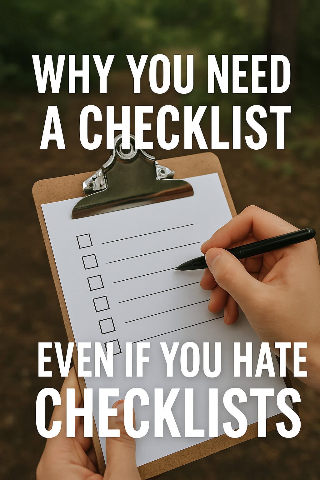 Why You Need a Checklist Even If You Hate Checklists