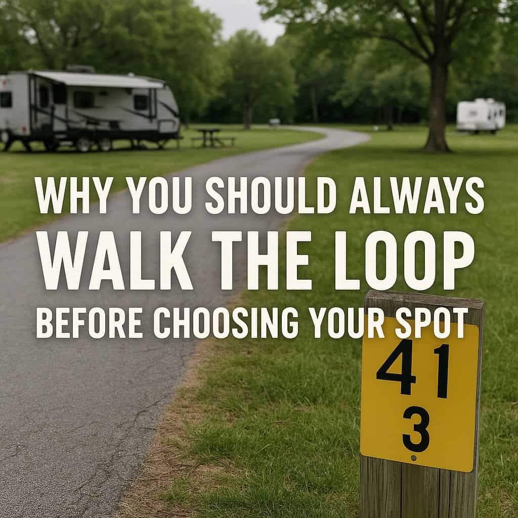 Why You Should Always Walk the Loop Before Choosing Your Spot