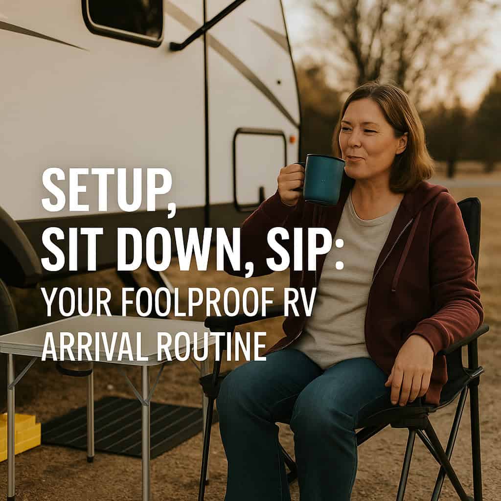 Setup, Sit Down, Sip: Your Foolproof RV Arrival Routine
