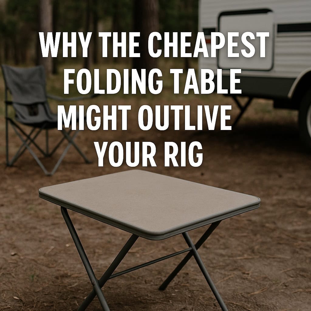 Why the Cheapest Folding Table Might Outlive Your Rig