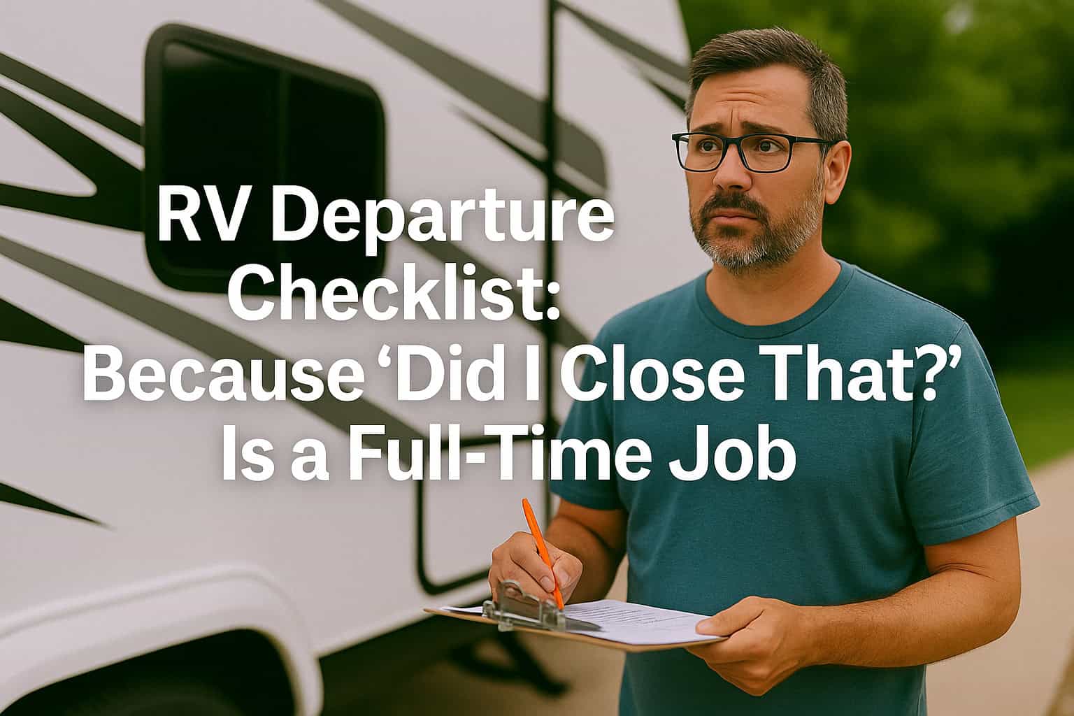 RV Departure Checklist: Because ‘Did I Close That?’ Is a Full-Time Job