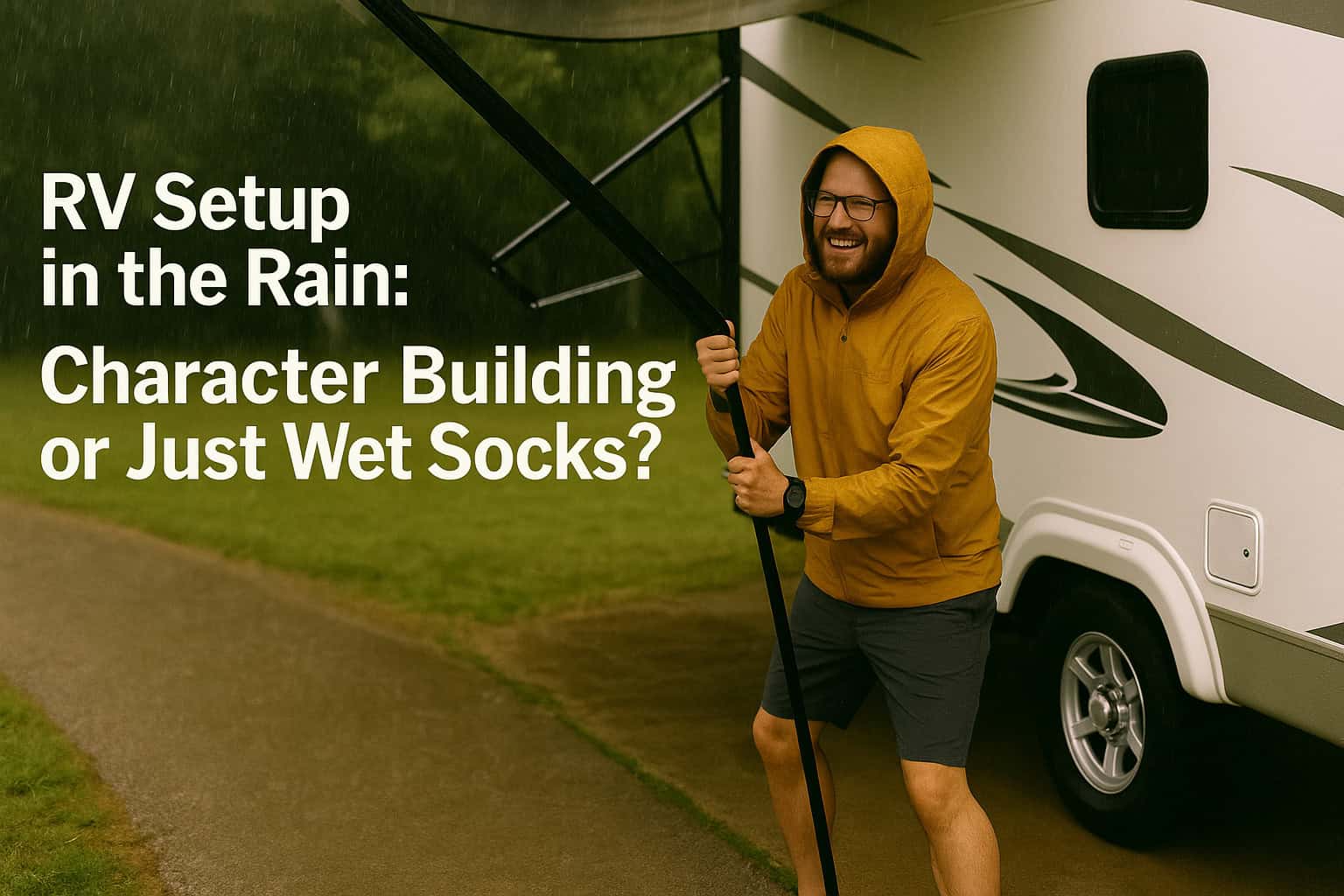 RV Setup in the Rain: Character Building or Just Wet Socks?