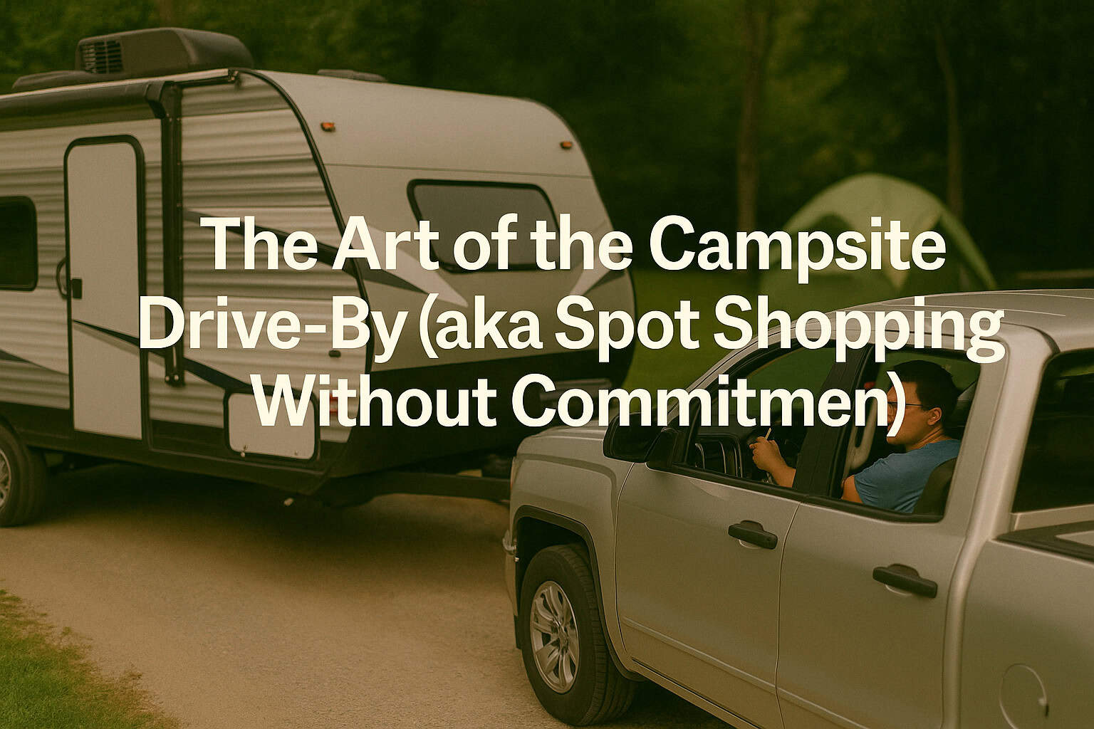 The Art of the Campsite Drive-By