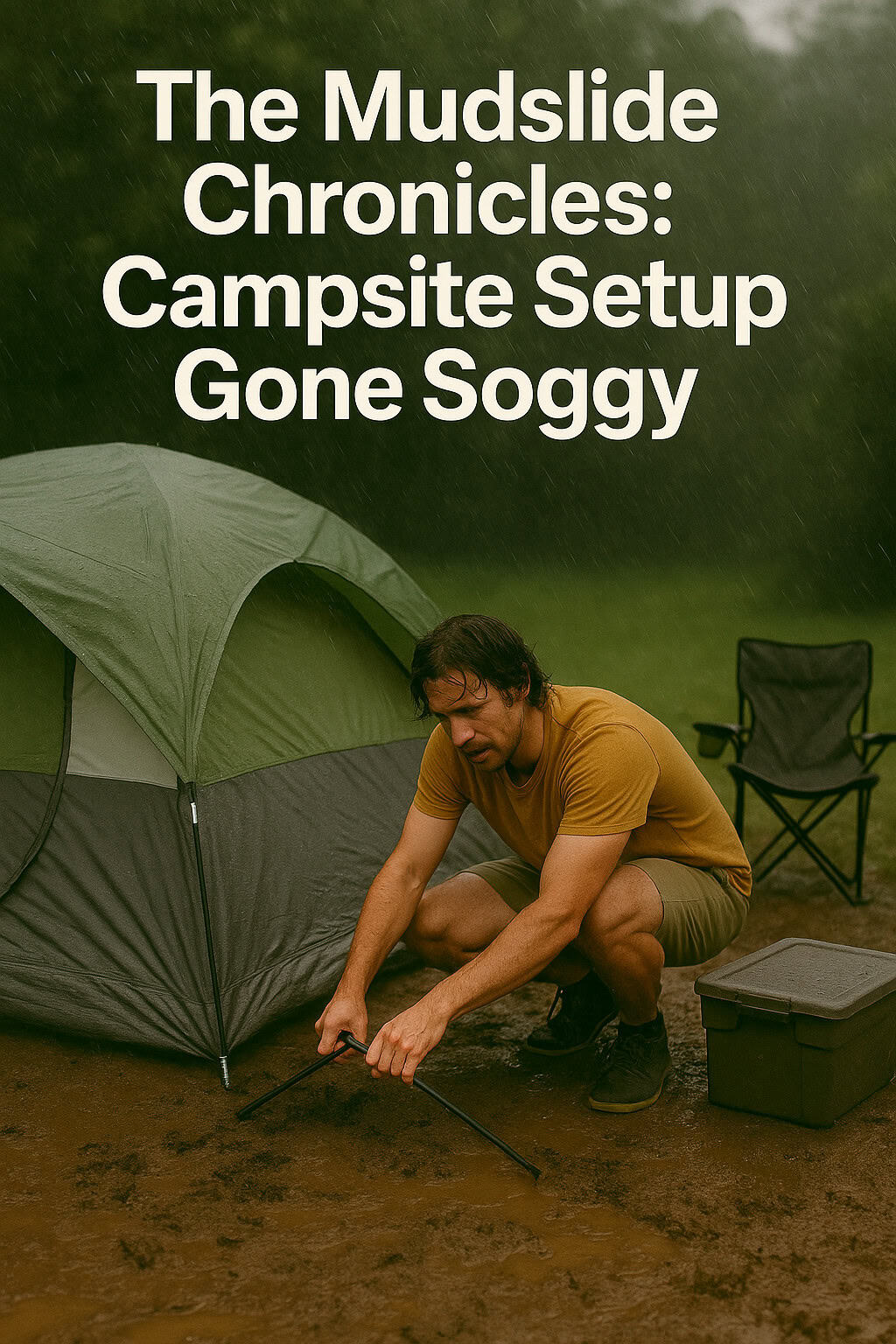 The Mudslide Chronicles: Campsite Setup Gone Soggy