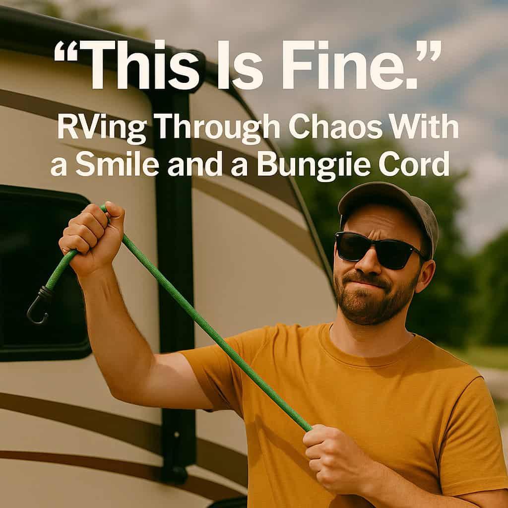 “This Is Fine.” – RVing Through Chaos With a Smile and a Bungie Cord